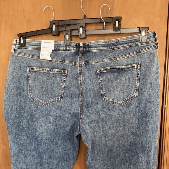 Sonoma Skinny jean no gap waistband shape retention 28W - Picture 8 of 16